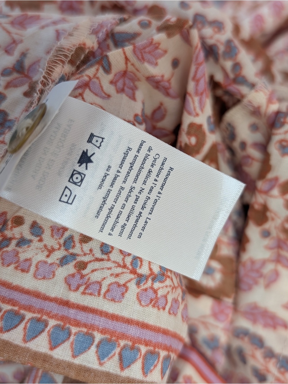 Faherty Orinda Organic Cotton Maxi Dress Earth Block Print - Picture 11 of 11
